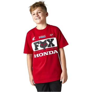 Textiel Kinderen T-shirts korte mouwen Fox Racing CAMISETA ROJA NIO   29175 Rood
