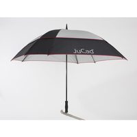 Accessoires Kinderen Paraplu's Jucad Parapluie de forme carrée double voilure avec tige Zwart
