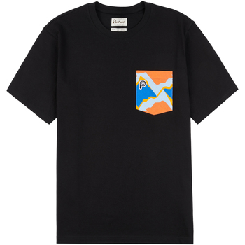 Textiel Heren T-shirts & Polo’s Penfield T-shirt  Printed Chest Pocket Zwart