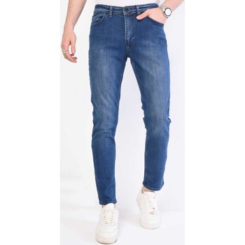 Textiel Heren Skinny jeans True Rise Spijkerbroek Stretch Regular Fit Blauw
