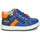 Schoenen Jongens Lage sneakers Geox B BIGLIA B. B - NAPPA+DENIM SL Blauw / Orange