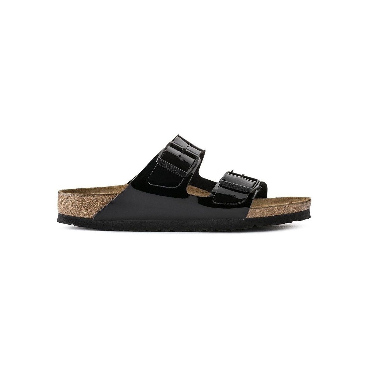 Schoenen Dames Sandalen / Open schoenen Birkenstock Arizona 1005292 Narrow - Black Patent Zwart