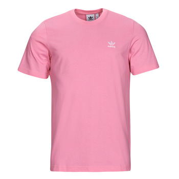 Textiel Dames T-shirts korte mouwen adidas Originals ESSENTIAL TEE Roze / Geluk