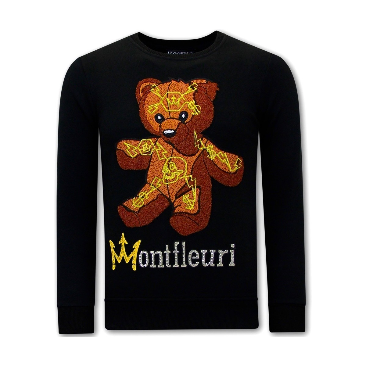 Textiel Heren Sweaters / Sweatshirts Tony Backer Print Teddy Bear Zwart