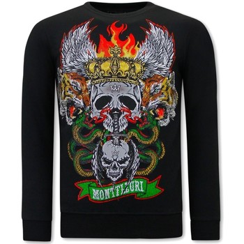 Textiel Heren Sweaters / Sweatshirts Tony Backer Print Skull Head Zwart