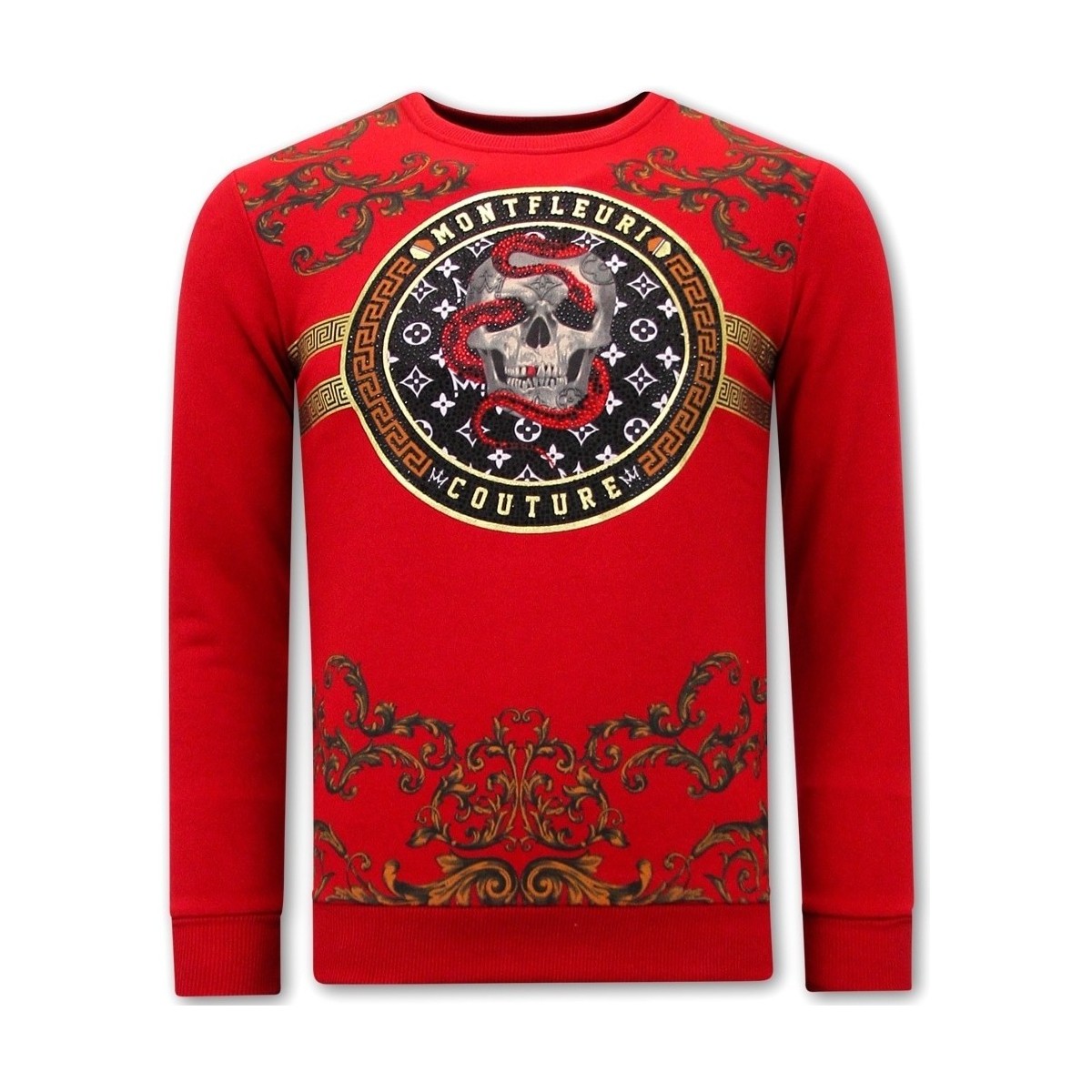 Textiel Heren Sweaters / Sweatshirts Tony Backer Print Snake Skull Rood