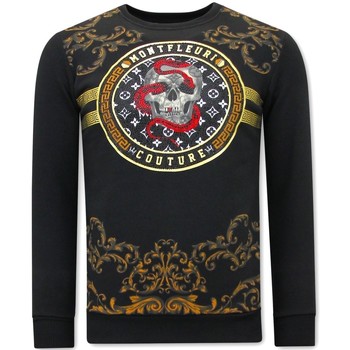 Textiel Heren Sweaters / Sweatshirts Tony Backer Print Snake Skull Zwart