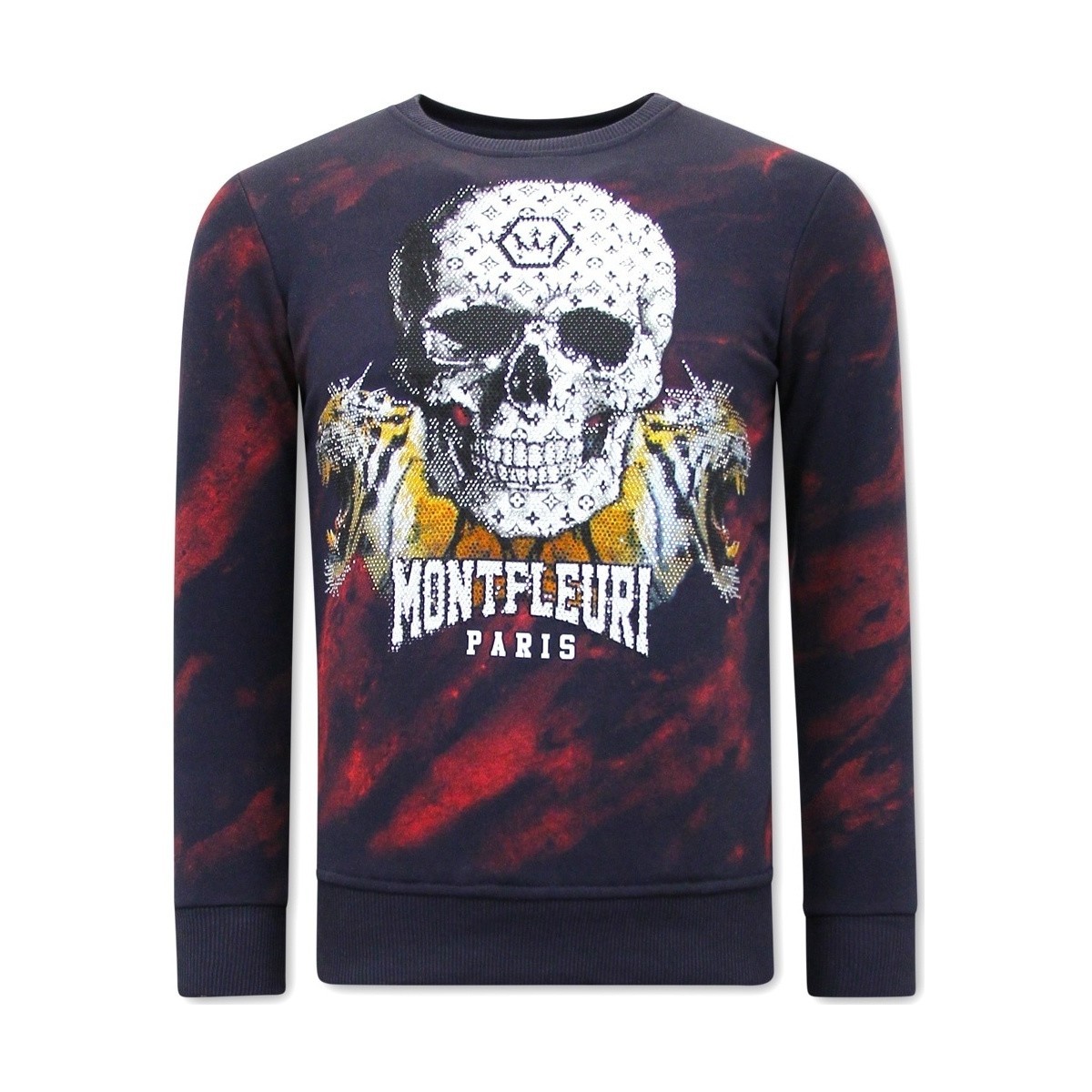 Textiel Heren Sweaters / Sweatshirts Tony Backer Print Skull Tiger Rood