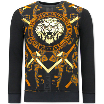 Textiel Heren Sweaters / Sweatshirts Tony Backer Print Gouden Leeuw Zwart