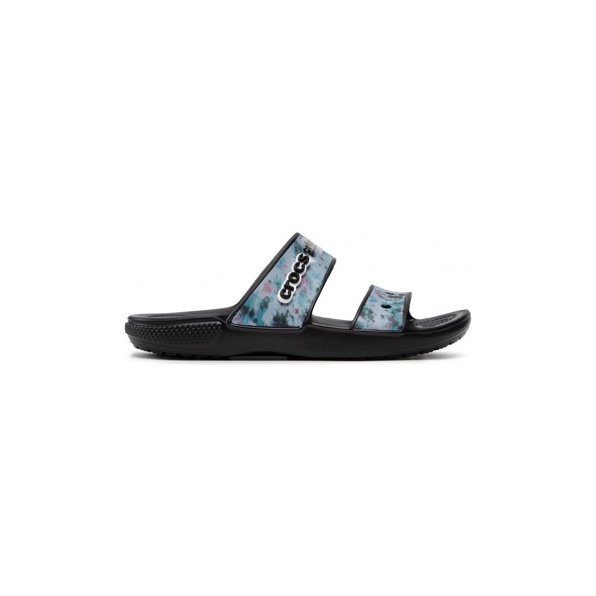 Schoenen Dames Leren slippers Crocs CLASSIC  TIEDYE GRPH Blauw