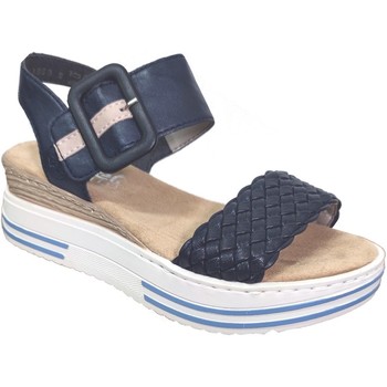 Schoenen Dames Sandalen / Open schoenen Rieker V1678 Blauw