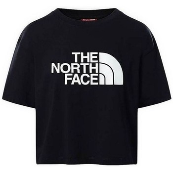 Textiel Dames T-shirts & Polo’s The North Face W CROPPED EASY TEE Zwart