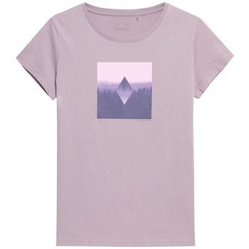 Textiel Dames T-shirts korte mouwen 4F TSD061 Violet