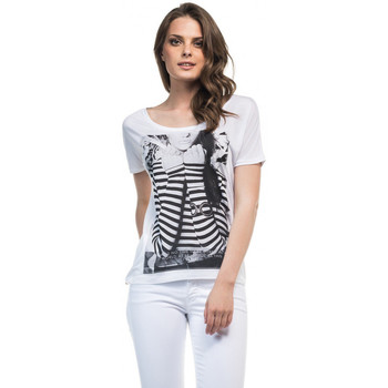 Textiel Dames T-shirts & Polo’s Salsa T-Shirt  Maiorca Blanc Wit
