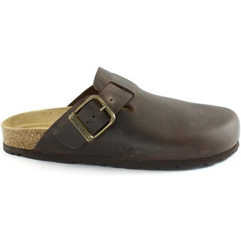 Schoenen Dames Leren slippers Grunland GRU-E22-CB0967-MO Brown
