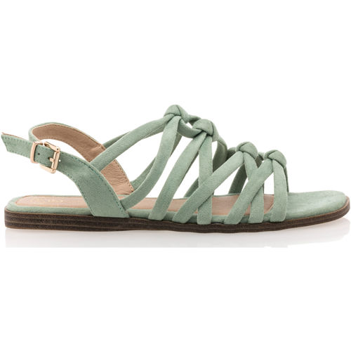 Schoenen Dames Sandalen / Open schoenen Pretty Stories sandalen / blootsvoets vrouw groen Groen