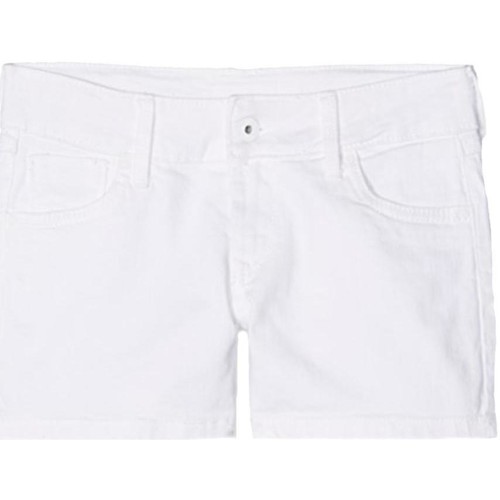 Textiel Meisjes Korte broeken / Bermuda's Pepe jeans  Wit