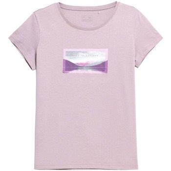 Textiel Dames T-shirts korte mouwen 4F TSD063 Roze