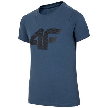 Textiel Jongens T-shirts korte mouwen 4F JTSM002 Bleu marine