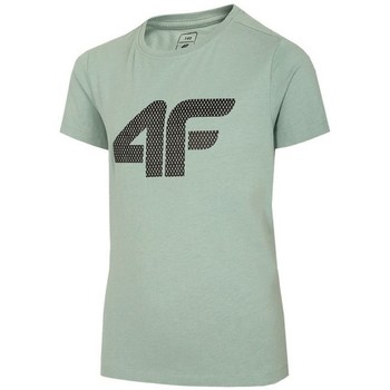 Textiel Jongens T-shirts korte mouwen 4F JTSM002 Groen