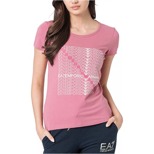Textiel Dames T-shirts & Polo’s Emporio Armani EA7 3LTT22 TJFKZ Roze