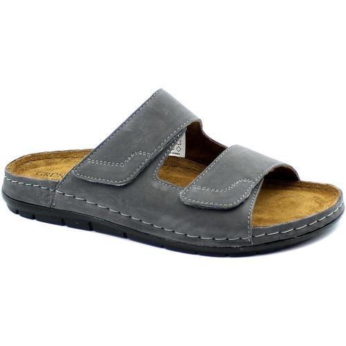 Schoenen Heren Leren slippers Grunland GRU-CCC-CI2292-AN Grijs