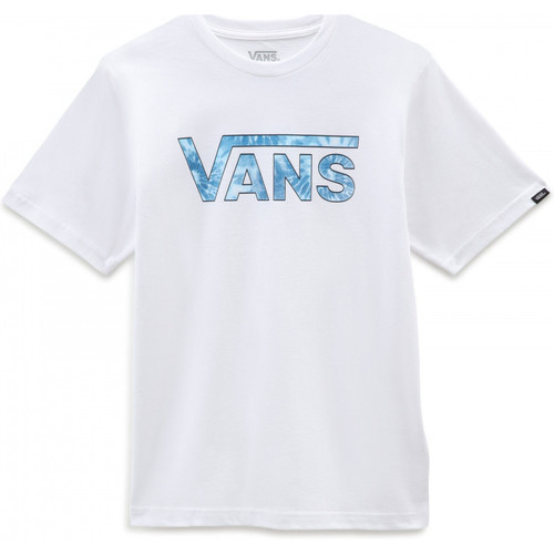 Textiel Jongens T-shirts & Polo’s Vans classic logo Wit
