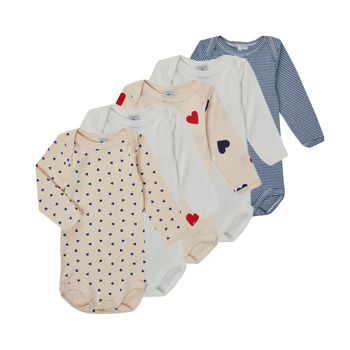 Textiel Kinderen Pyjama's / nachthemden Petit Bateau LOT 5 BODY Multicolour