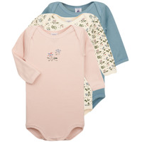 Textiel Meisjes Pyjama's / nachthemden Petit Bateau LOT 3 BODY Multicolour