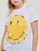 Textiel Dames T-shirts korte mouwen Desigual RIA Wit / Geel