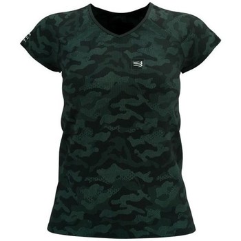 Textiel Dames T-shirts korte mouwen Compressport Premium Noir, Vert