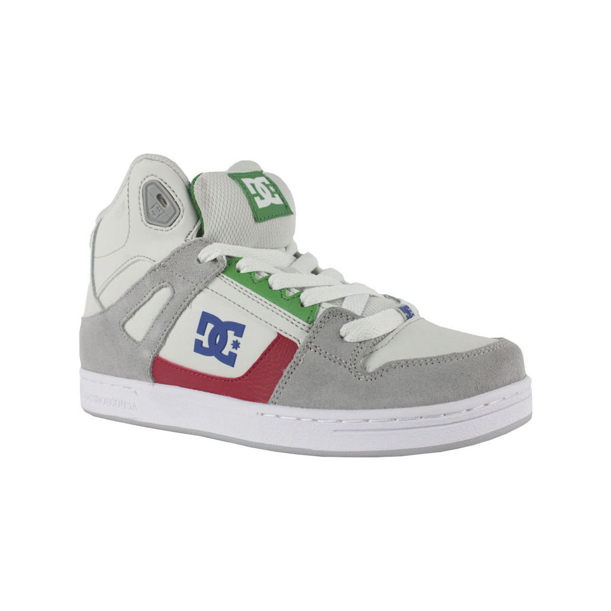 Schoenen Kinderen Sneakers DC Shoes Pure high-top ADBS100242 GREY/GREY/GREEN (XSSG) Grijs