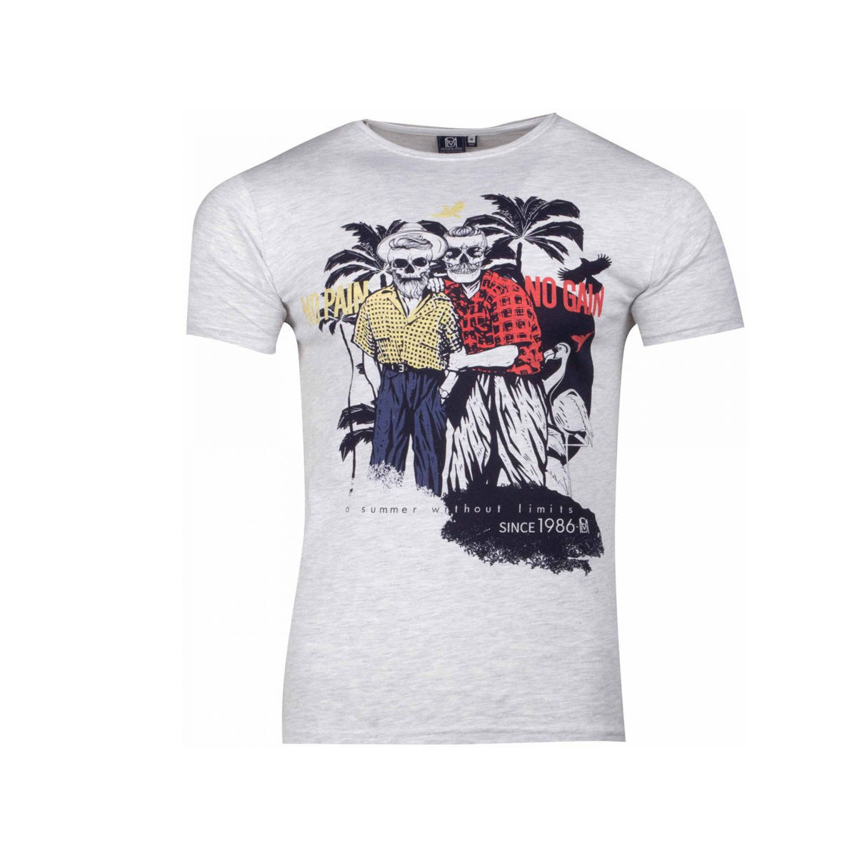 Textiel Heren T-shirts & Polo’s La Maison Blaggio  Grijs