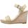 Schoenen Dames Sandalen / Open schoenen Tommy Hilfiger SHINY TOUCHES HIGH WEDGE Beige