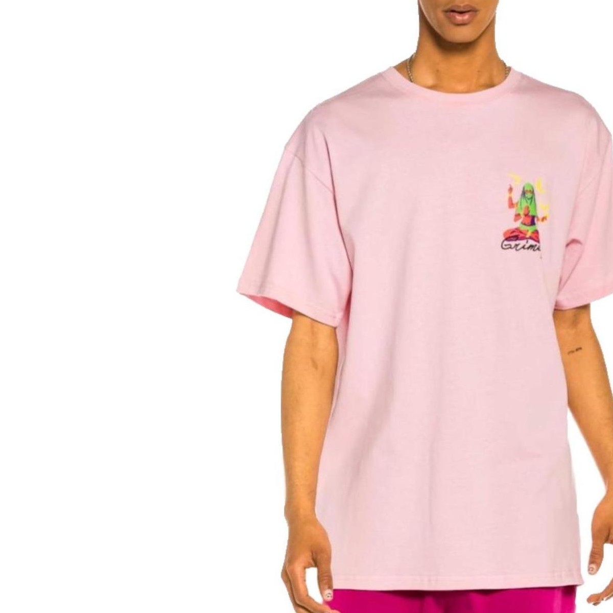 Textiel Heren T-shirts korte mouwen Grimey  Roze