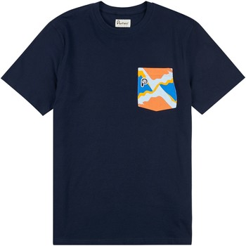 Textiel Heren T-shirts korte mouwen Penfield T-shirt  Printed Chest Pocket Blauw