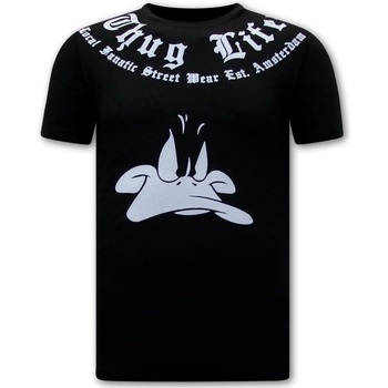 Textiel Heren T-shirts korte mouwen Local Fanatic Korte Mouw Thug Life Zwart