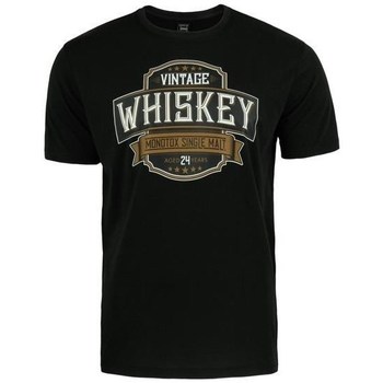 Textiel Heren T-shirts korte mouwen Monotox Whiskey Zwart
