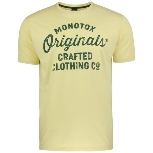 Textiel Heren T-shirts korte mouwen Monotox Originals Crafted Geel