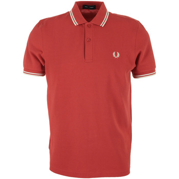 Textiel Heren T-shirts & Polo’s Fred Perry Twin Tipped Shirt Rood