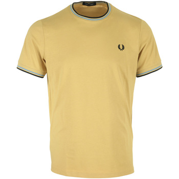 Textiel Heren T-shirts korte mouwen Fred Perry Twin Tipped T-Shirt Brown
