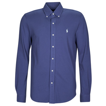 Textiel Heren Overhemden lange mouwen Polo Ralph Lauren LSFBBDM5-LONG SLEEVE-KNIT Blauw / Ciel / Light / Navy