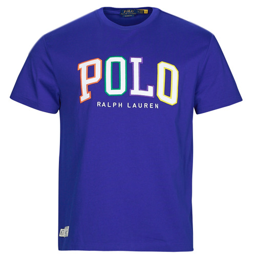Textiel Heren T-shirts korte mouwen Polo Ralph Lauren SSCNCLSM1-SHORT SLEEVE-T-SHIRT Blauw / Roi