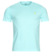 Textiel Heren T-shirts korte mouwen Polo Ralph Lauren SSCNCMSLM2-SHORT SLEEVE-T-SHIRT Turquoise / Island / Aqua