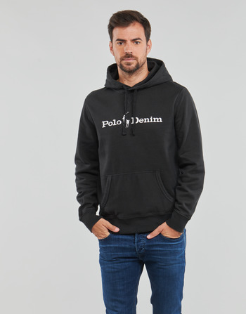 Textiel Heren Sweaters / Sweatshirts Polo Ralph Lauren LSPOHOODM3-LONG SLEEVE-SWEATSHIRT Zwart / Délavé