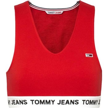 Textiel Dames T-shirts & Polo’s Tommy Jeans TOP ROJO MUJER   DW0DW13830 Rood