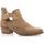 Schoenen Dames Enkellaarzen Fleur De Safran Boots / laarzen vrouw bruin Brown