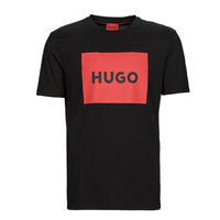 Textiel Heren T-shirts korte mouwen HUGO Dulive222 Zwart / Rood