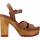 Schoenen Dames Sandalen / Open schoenen Tommy Hilfiger FEMININE HIGH HEEL CLOG Brown