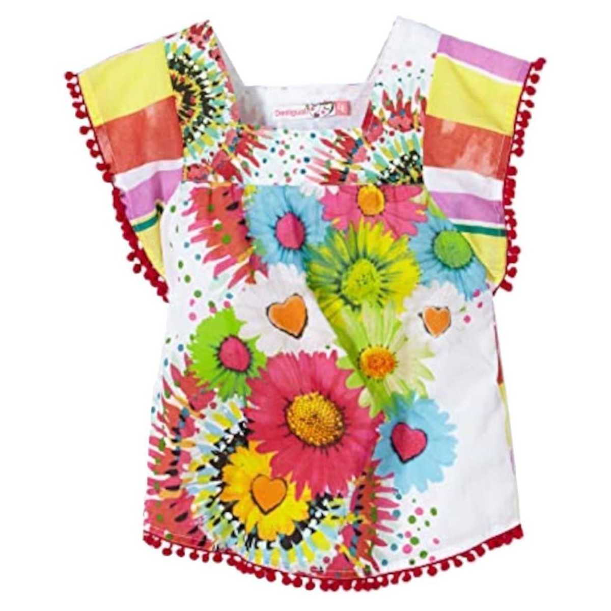 Textiel Meisjes Tops / Blousjes Desigual  Multicolour